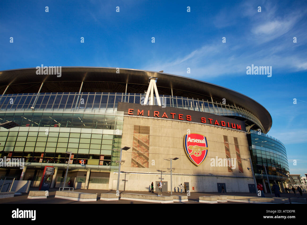 El Emirates Stadium, hogar del Arsenal FC Foto de stock