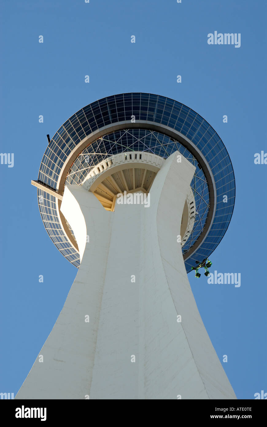 La plataforma de observación de la Torre Stratosphere y Las Vegas Nevada EE.UU. Foto de stock