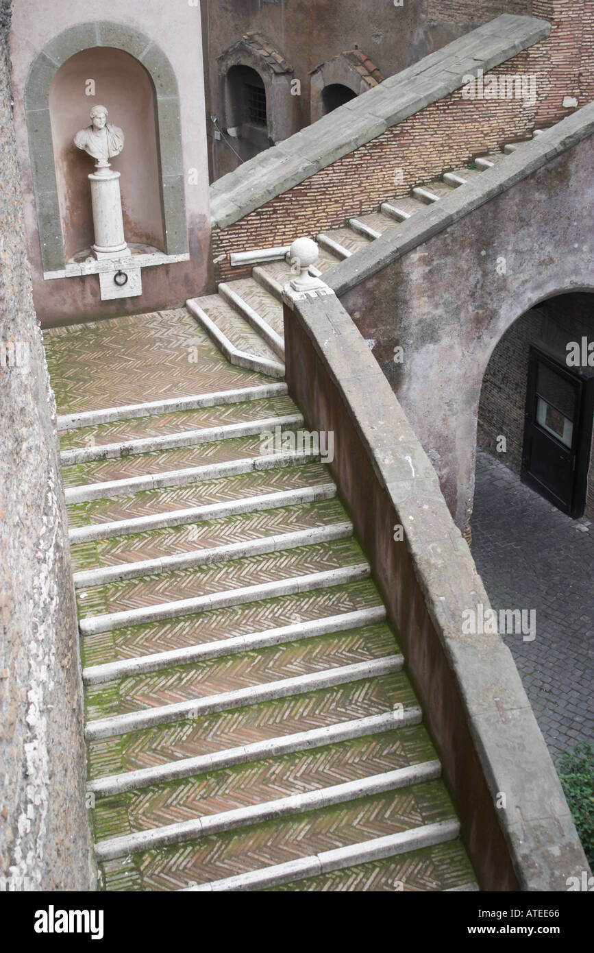 Pasos de Castel Sant'Angelo, Roma Foto de stock