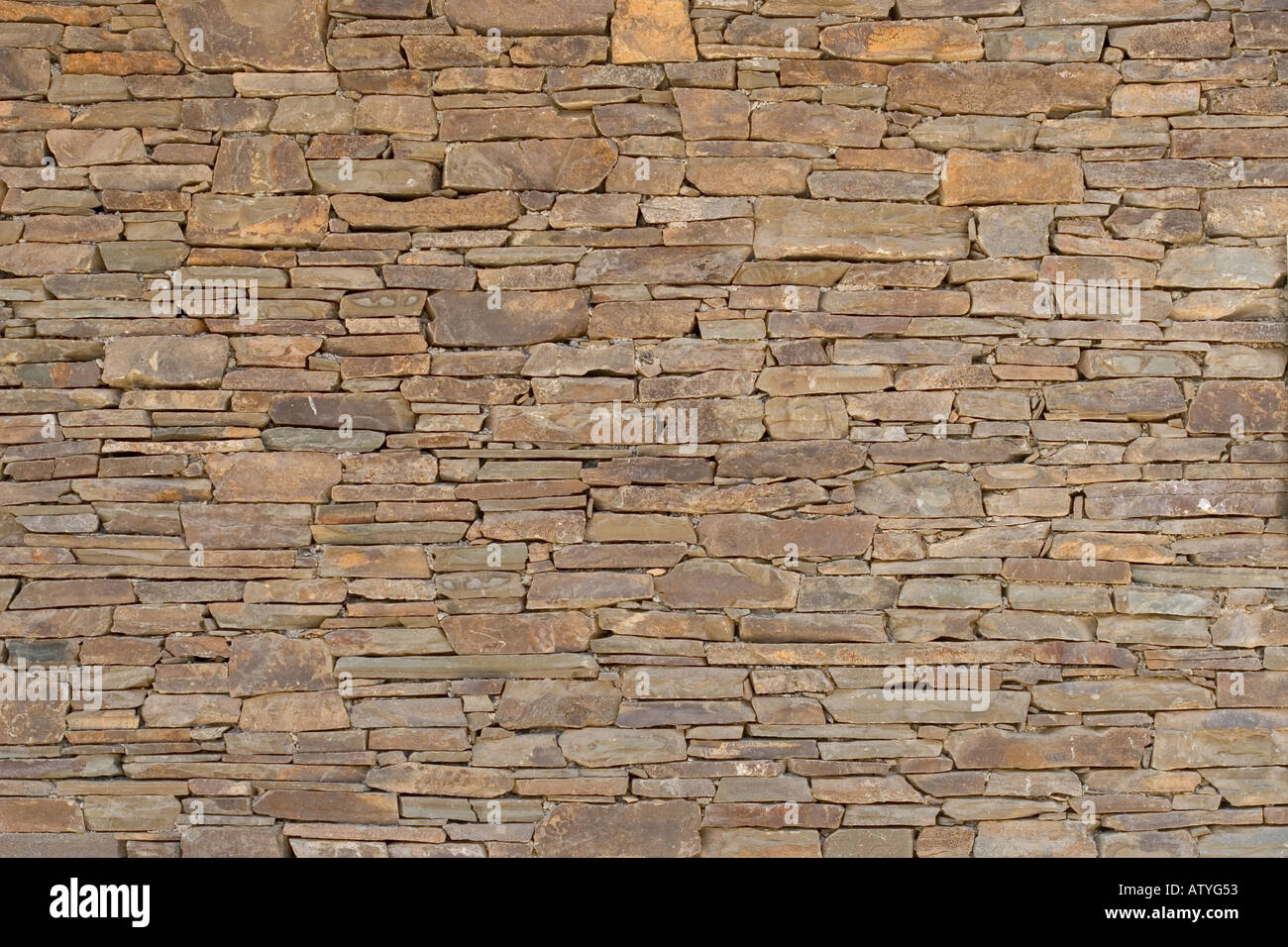 Muro de Piedra apilados en seco Foto de stock