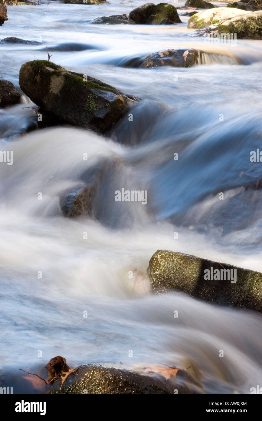 Arroyo en Redding, Connecticut, Estados Unidos Foto de stock