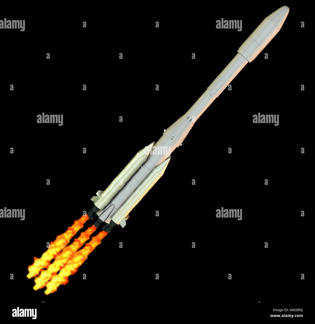 Cohete Ariane 4 Foto de stock
