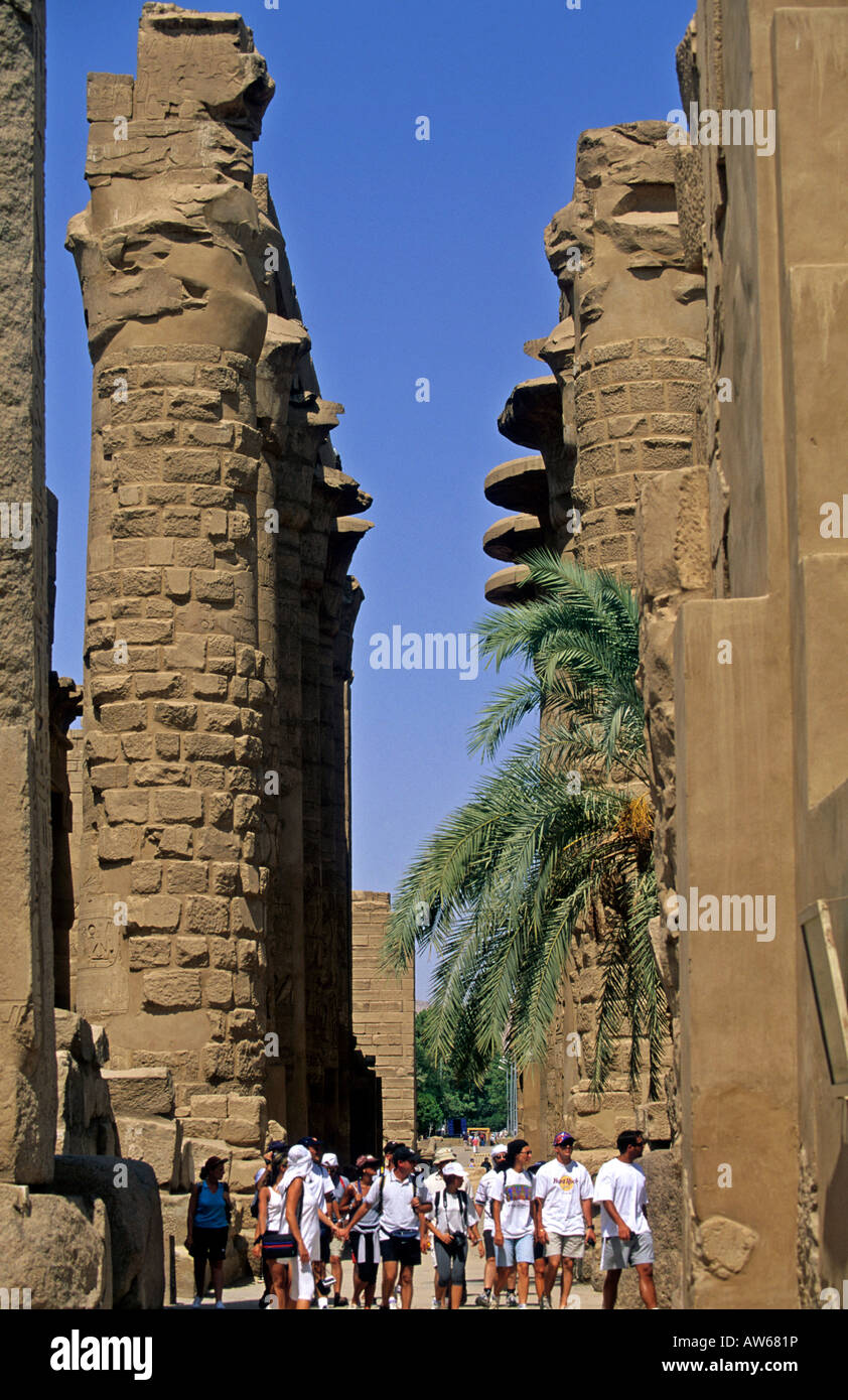África del norte el alto Egipto el templo de Karnak Luxor Foto de stock