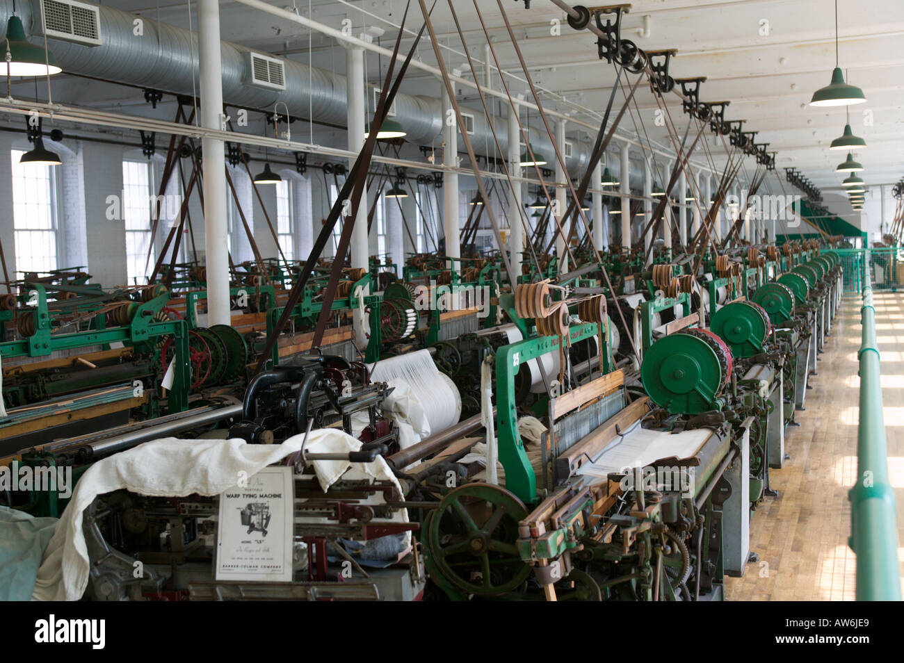 Parque Nacional Boott Cotton Mills Revolución Industrial en América Lowell Massachusetts Foto de stock