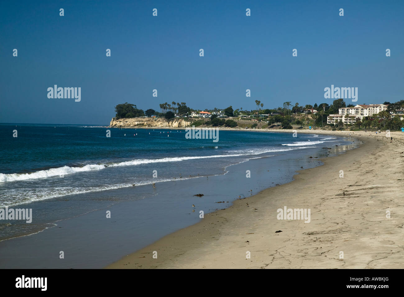La playa de Santa Barbara, California, EE.UU. Foto de stock