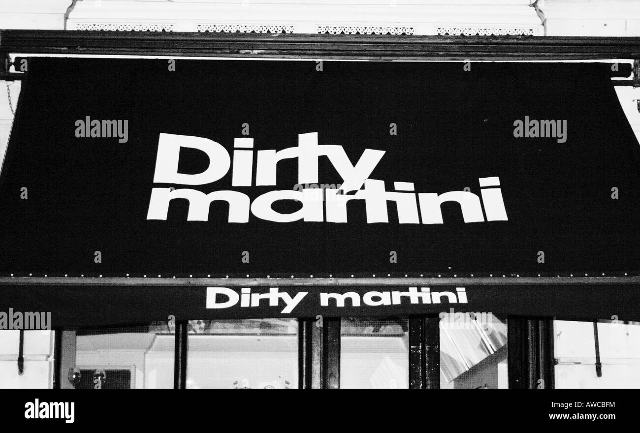 Dirty Martini Bar, Covant Garden, Londres, Inglaterra, Reino Unido Foto de stock