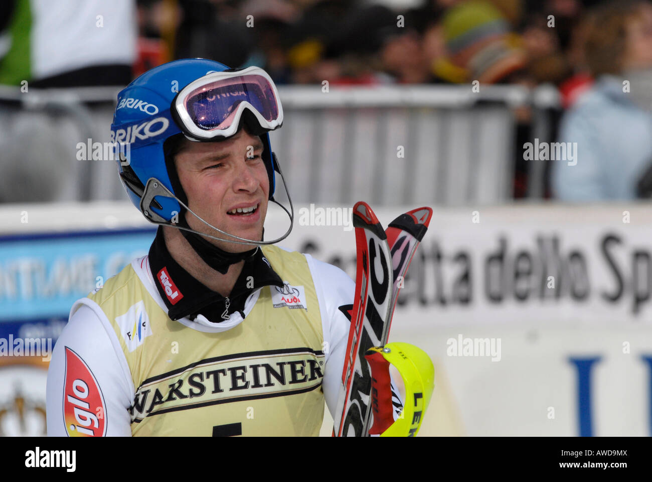 Benjamin Raich, Austria, esquí FIS Worldcup, Garmisch-Partenkirchen, Baviera, Alemania Foto de stock