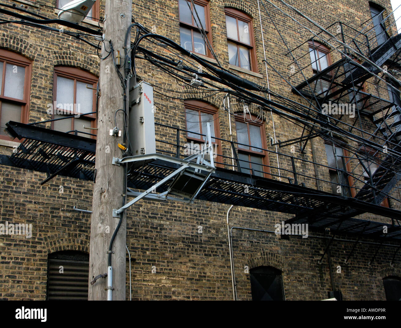 La vivienda urbana en Chicago, IL, USA. Foto de stock