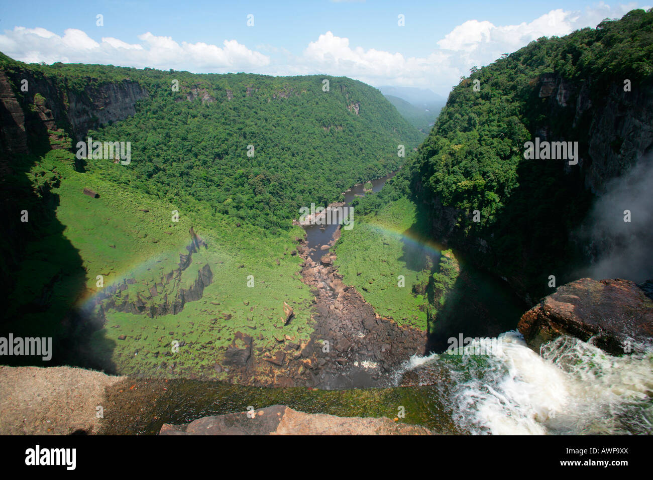 Cataratas Kaieteur, Parque Nacional Potaro, Guyana, Sudamérica Foto de stock