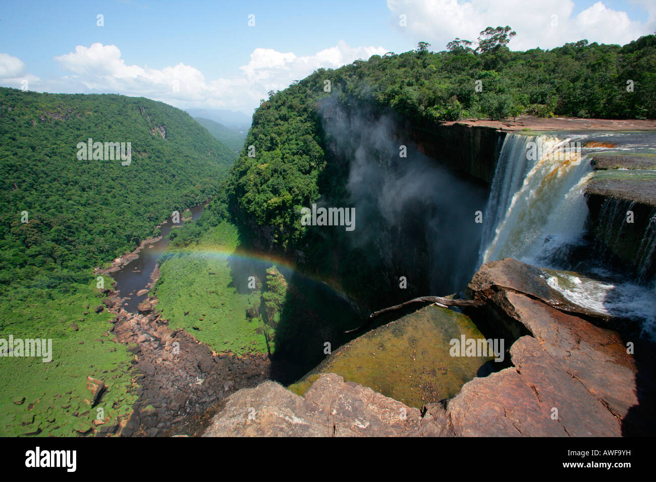 Cataratas Kaieteur, Parque Nacional Potaro, Guyana, Sudamérica Foto de stock