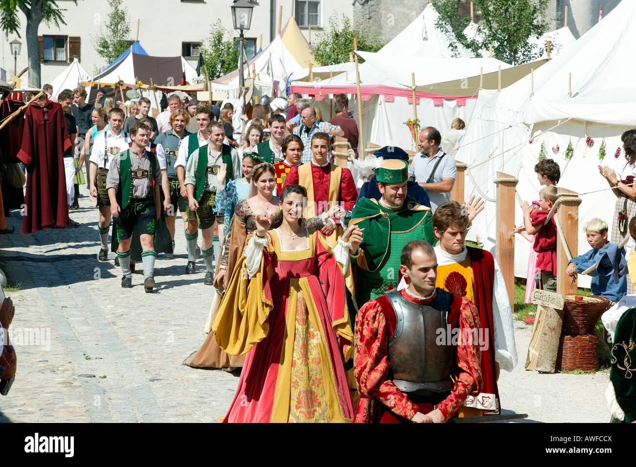 Festival Medieval, Burghausen, Alta Baviera, Baviera, Alemania, Europa  Fotografía de stock - Alamy