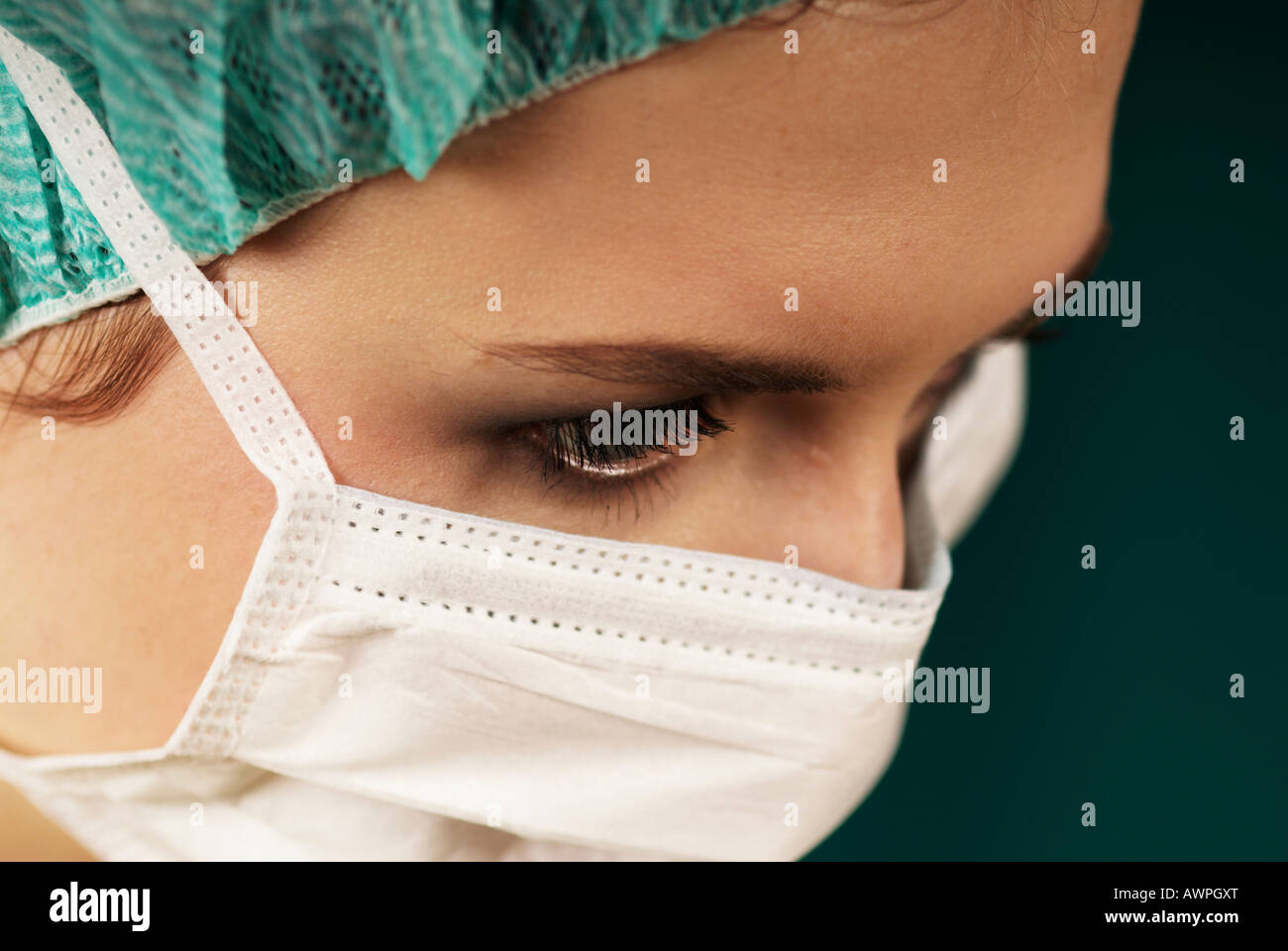 Enfermera, enfermera de quirófano Foto de stock