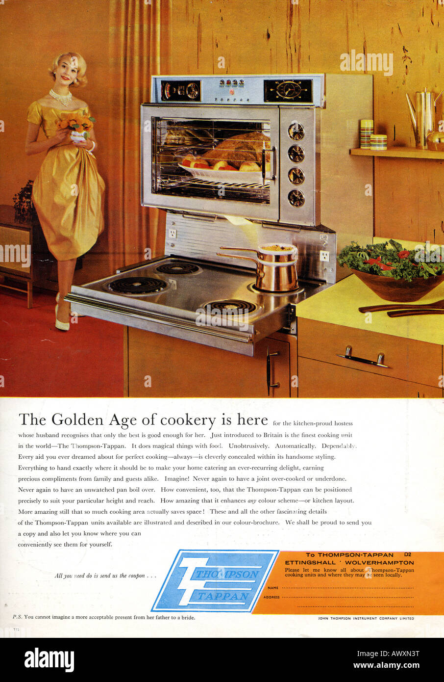 Revista de 1961 Anuncio para horno eléctrico para uso editorial sólo  Fotografía de stock - Alamy