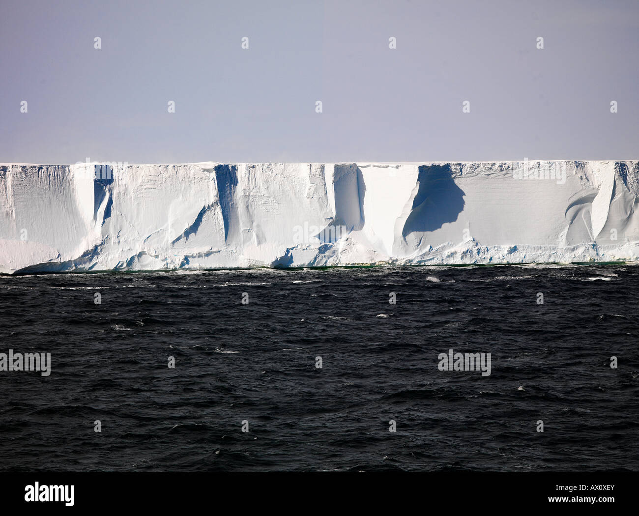 Edge, plataforma de hielo de Ross, en la Antártida Foto de stock