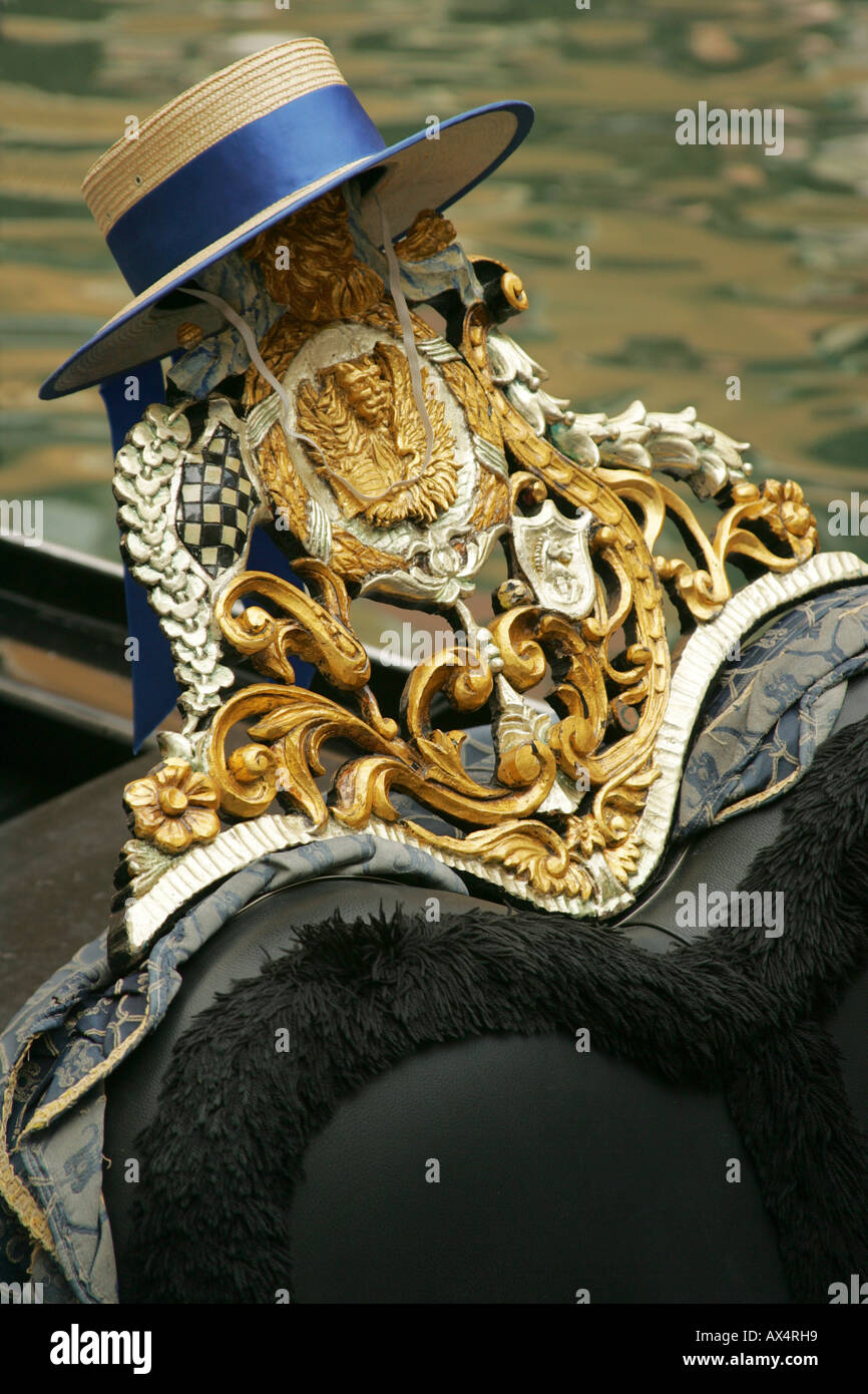 Detalle Gondoler, Venecia Foto de stock