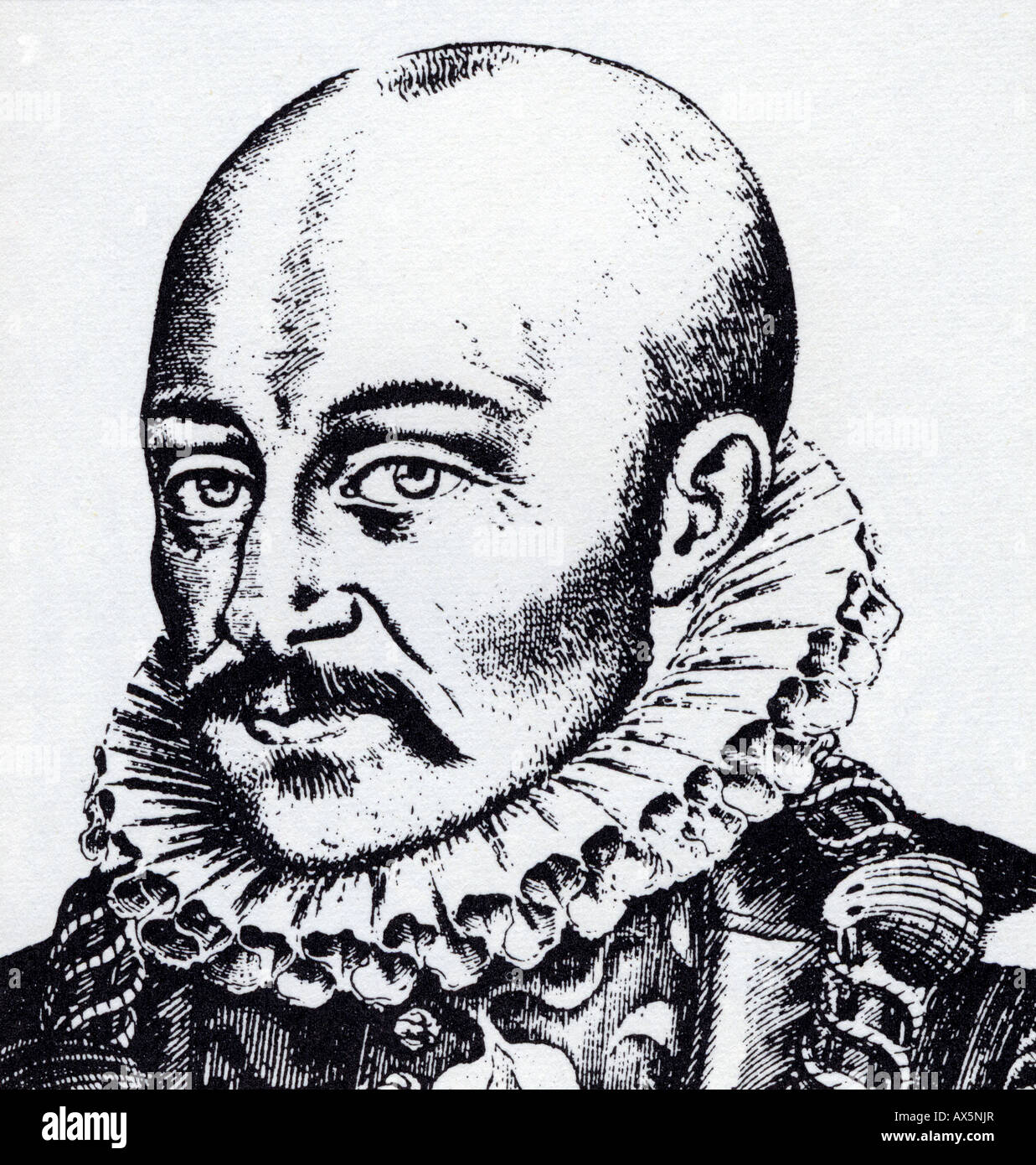 Cartero insertar Tibio MICHEL Eyquem de Montaigne ensayista francés 1533-92 Fotografía de stock -  Alamy