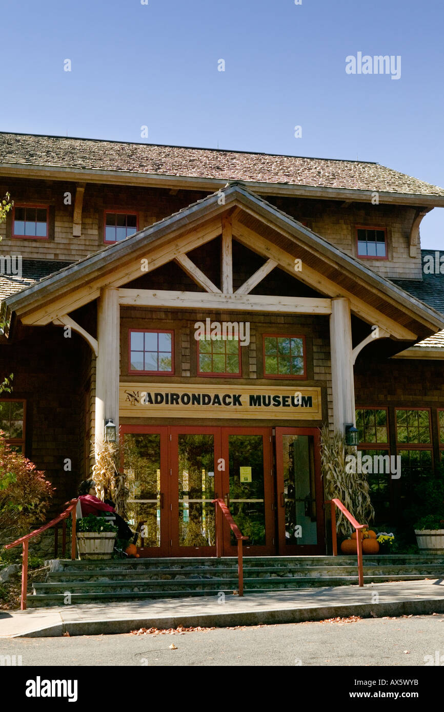 Museo de Adirondack Blue Mountain Lake Hamilton de Nueva York County Foto de stock