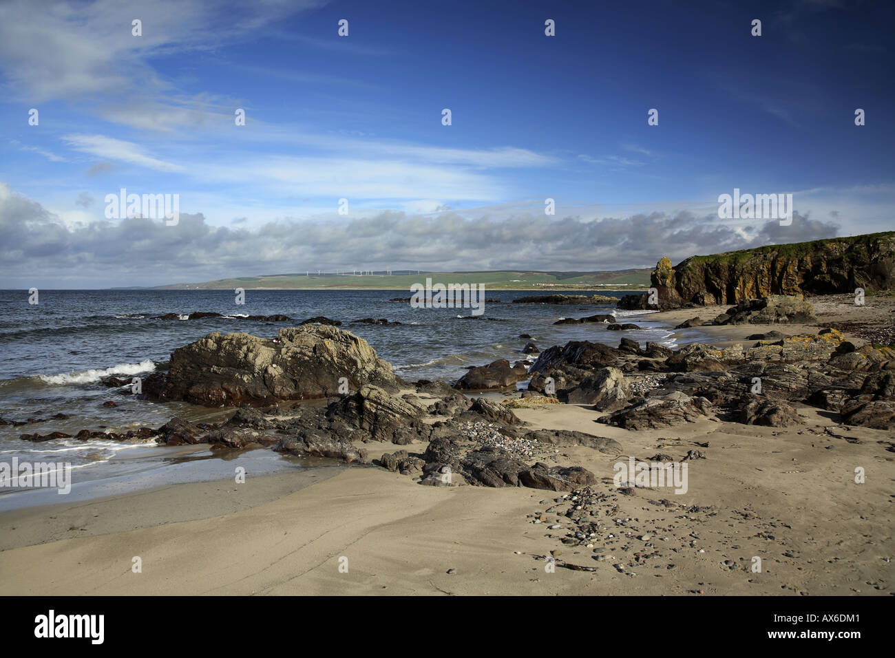 Playa Machrihanish Kintyre Escocia Foto de stock