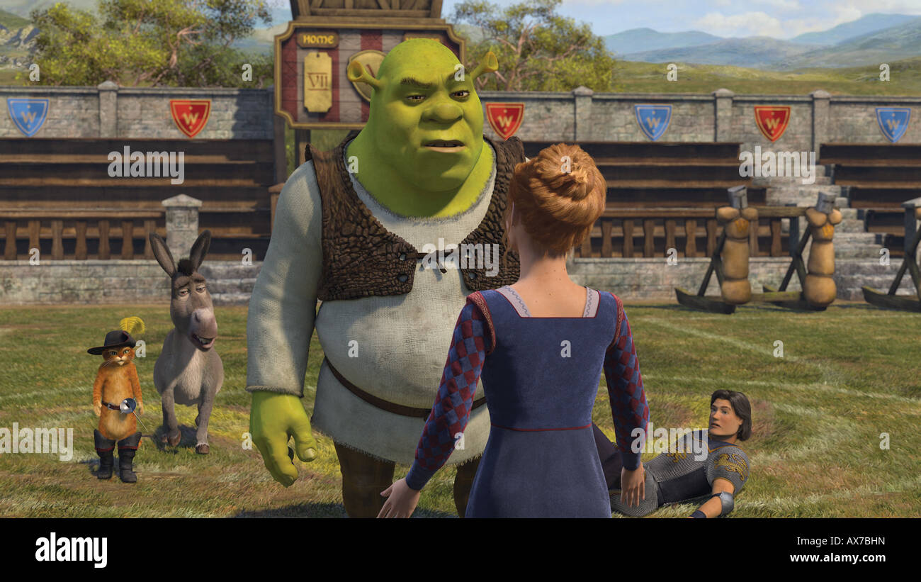 Shrek Tercero Dreamworks Animation Paramount Film Con Shrek Expresadas Por Mike Myers Y La