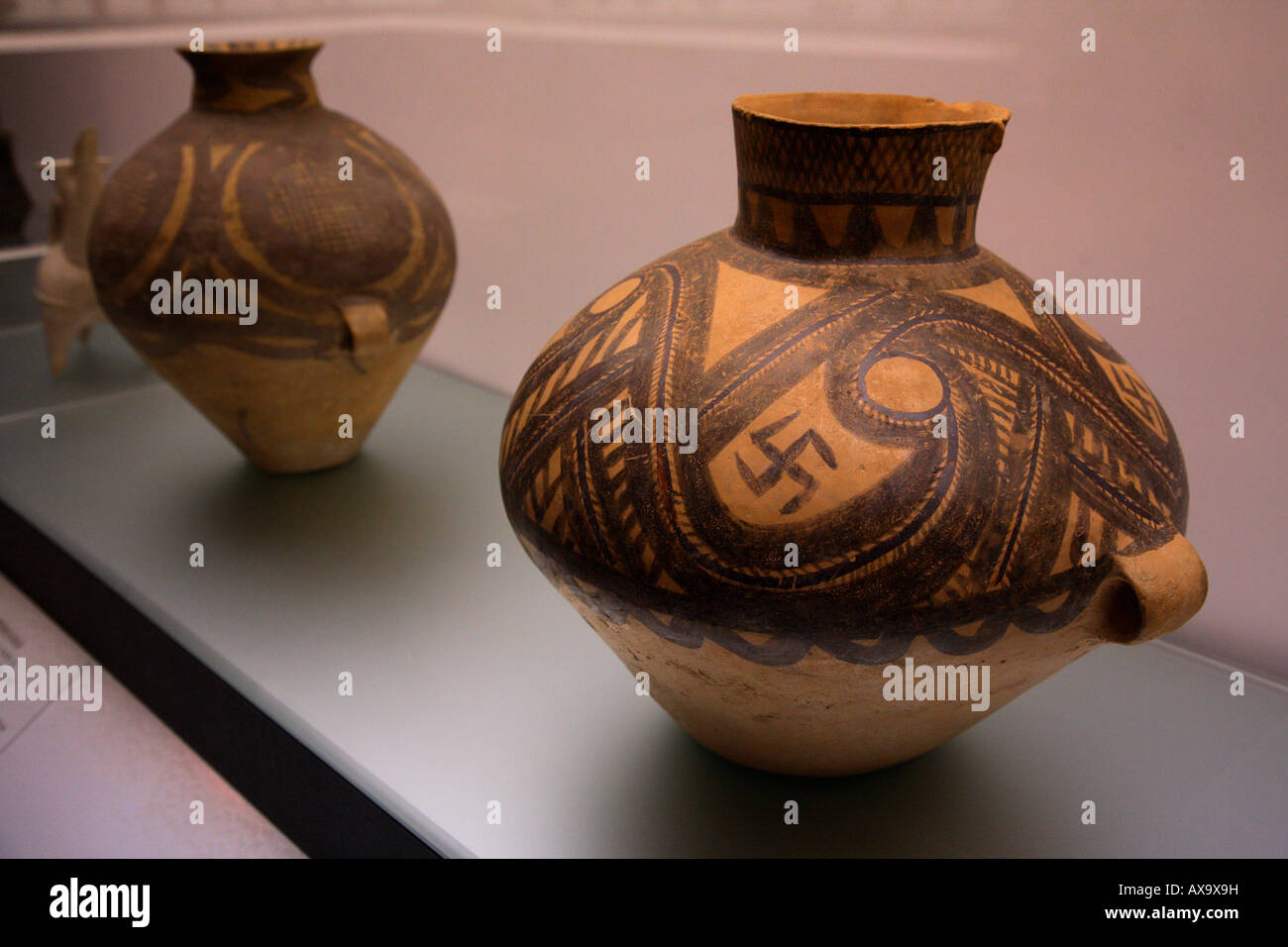 Neolítico cerámica china el Museo de Arte de Hong Kong Hong Kong, China Foto de stock