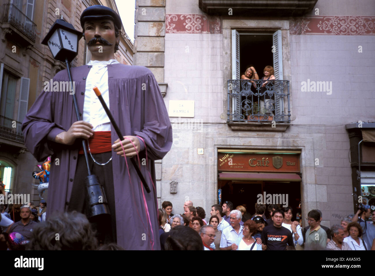 Merce celebración, Barcelona, España Foto de stock