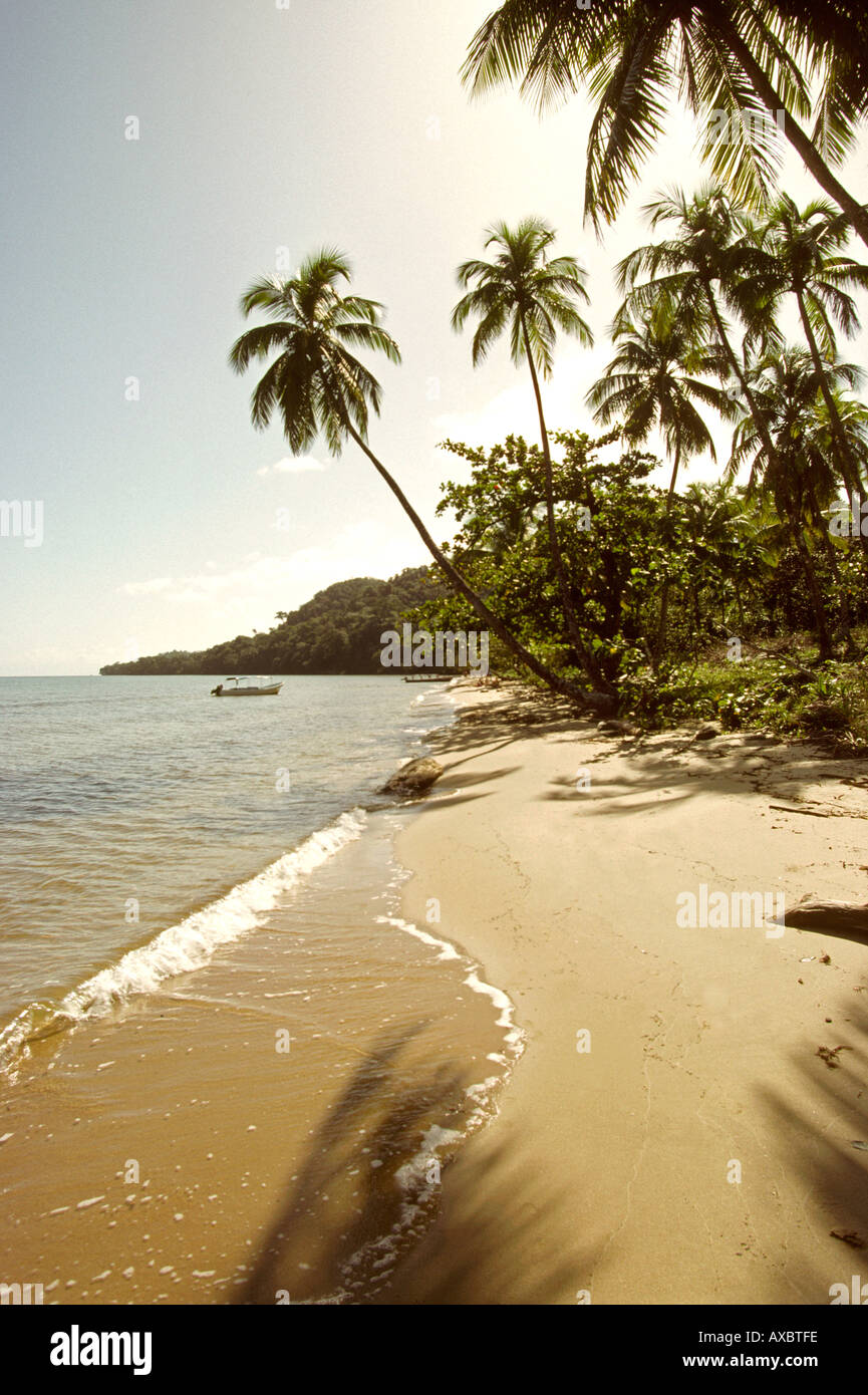Guatemala Cocoli desierta playa Costa Caribe Foto de stock