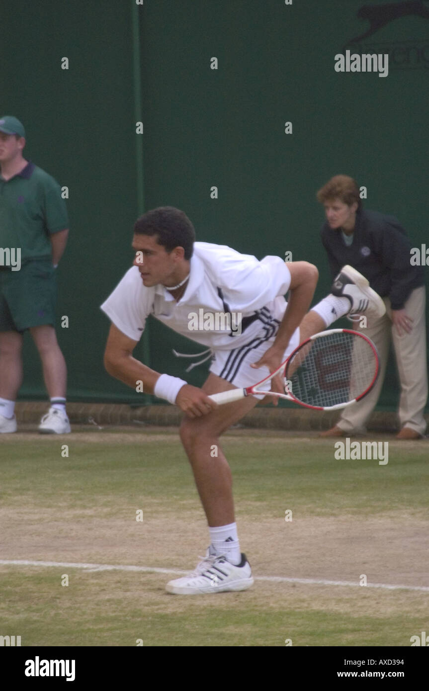 3366 Millas Kasiri en semifinales de Wimbledon junior Foto de stock