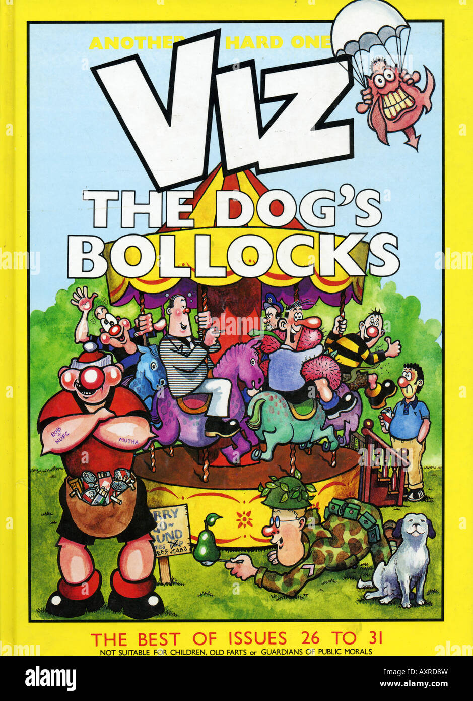 1980 1989 Viz Comic emisiones anuales de 26 a 31 SÓLO PARA USO EDITORIAL Foto de stock