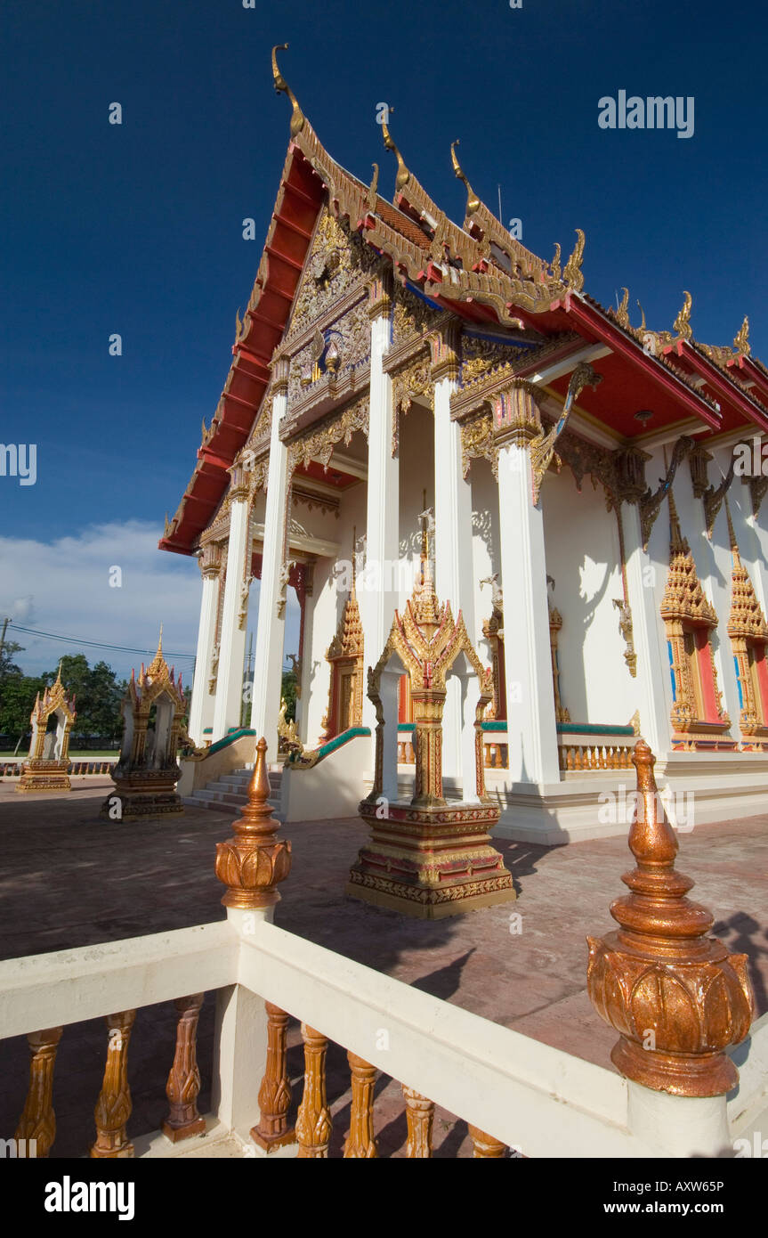 Templo Wat Chalong, Phuket, Tailandia, el sudeste de Asia, Asia Foto de stock