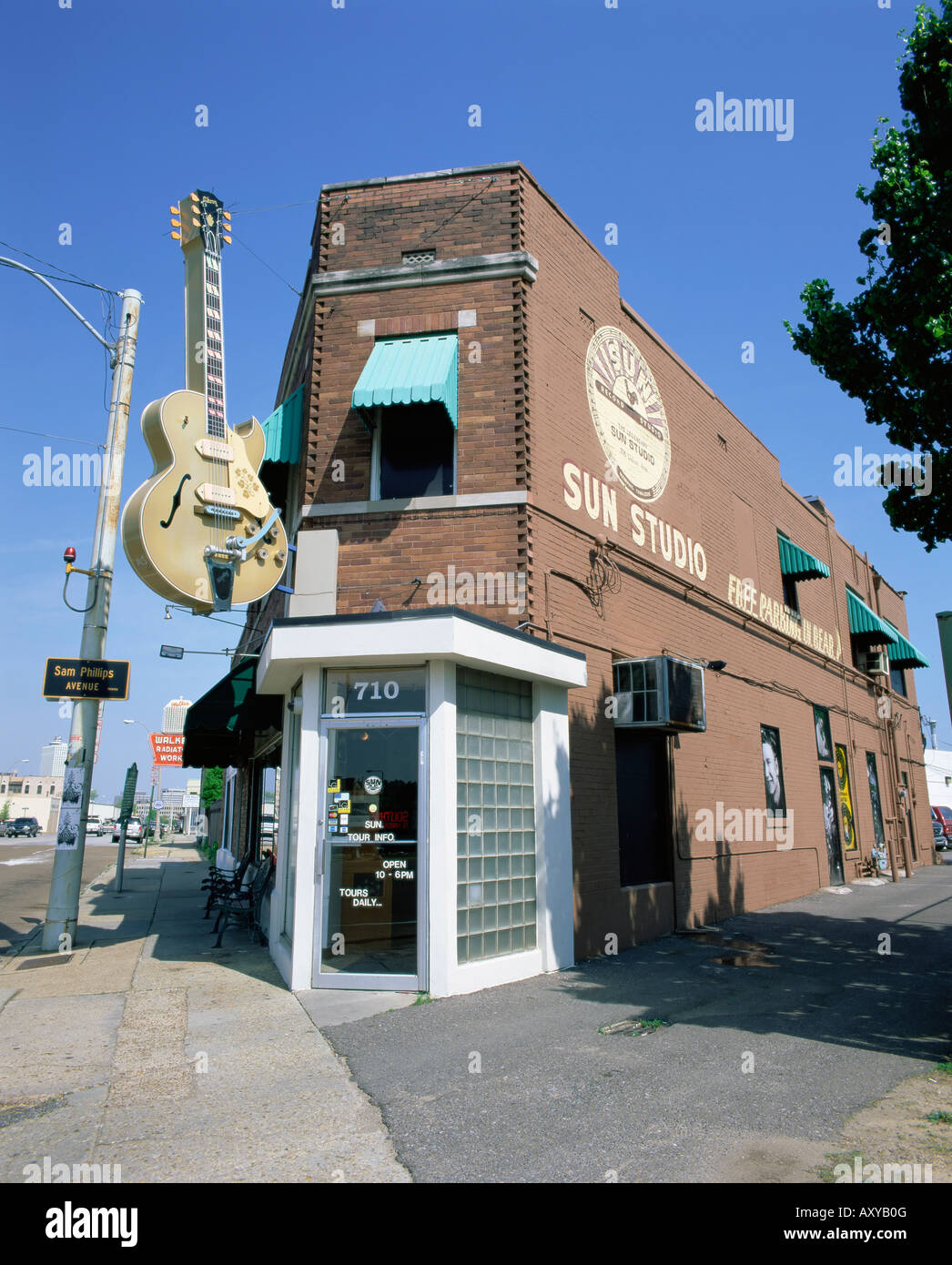 Sun Studios, en Memphis, Tennessee, Estados Unidos de América, América del Norte Foto de stock