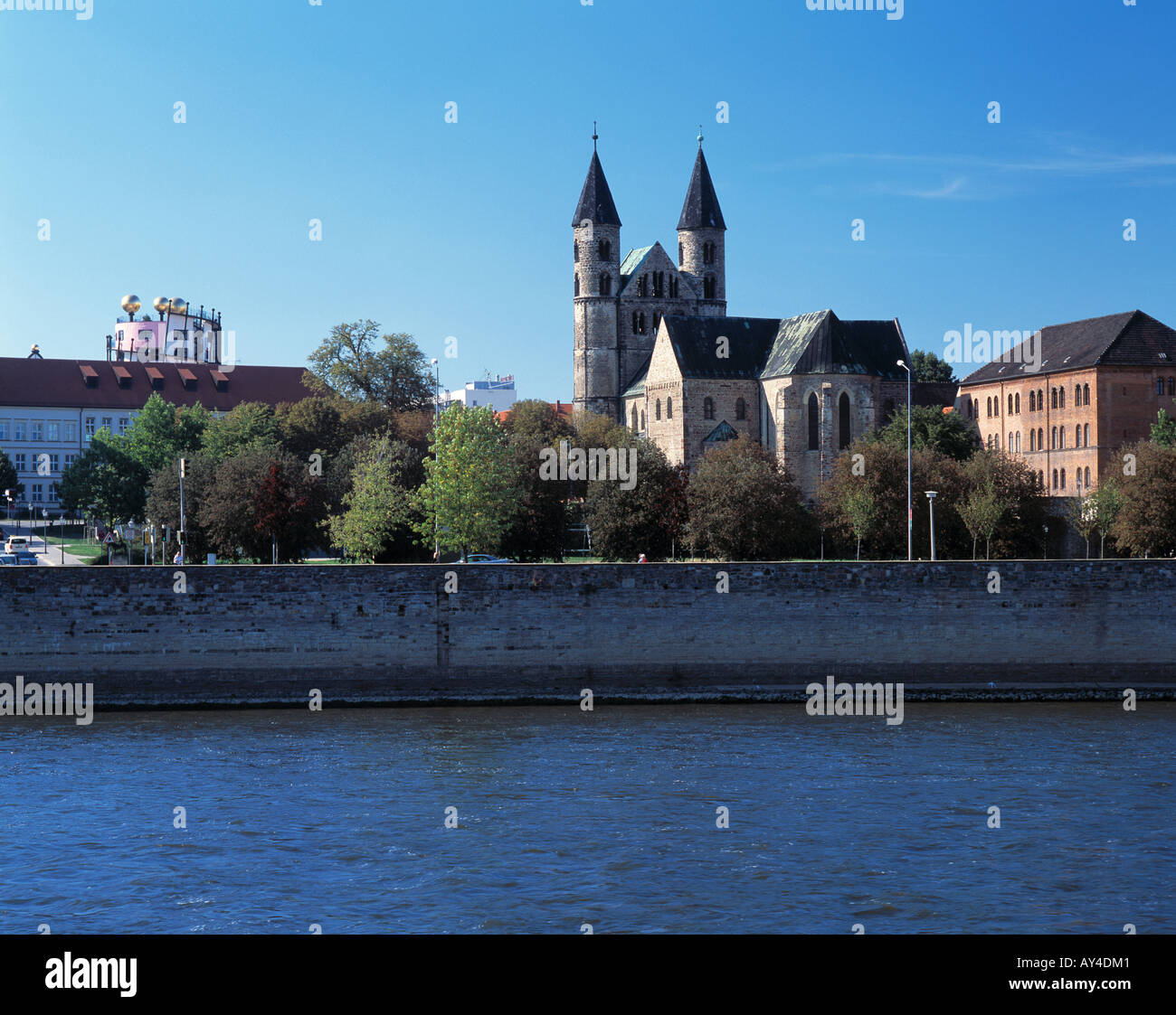 Kloster Unserer Lieben Frauen en Magdeburgo, Elba, Sachsen-Anhalt Foto de stock