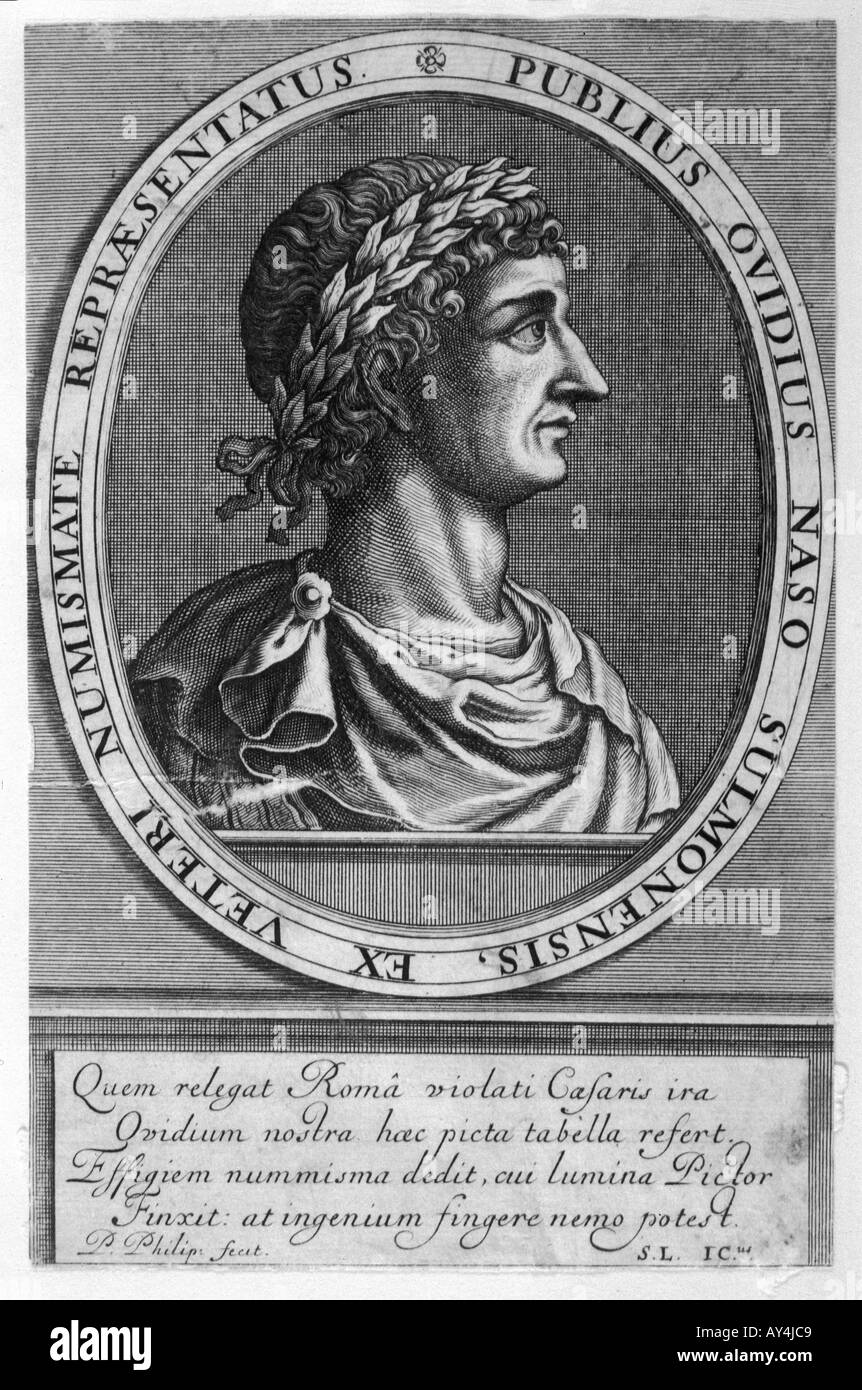 Publius Ovidius Naso Foto de stock