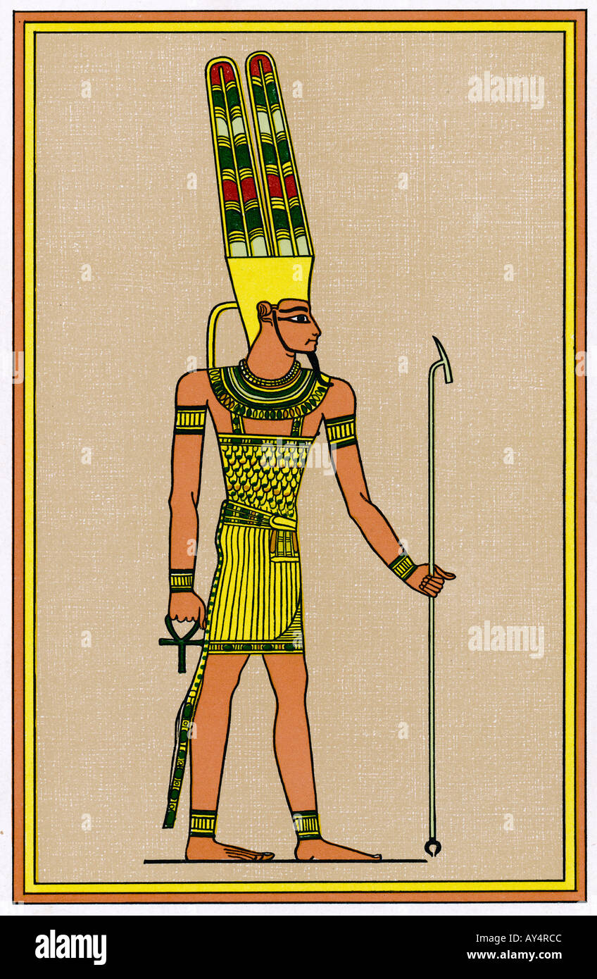 La religión Egipto Amun Foto de stock