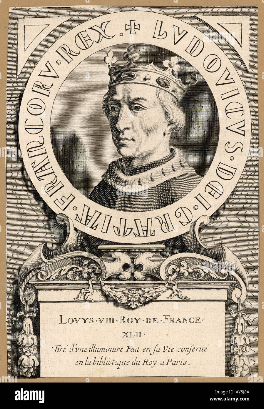 Luis VIII de Francia Foto de stock