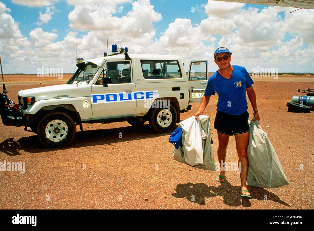 Australia más larga del mundo servicio de entrega postal a través del outback Foto de stock