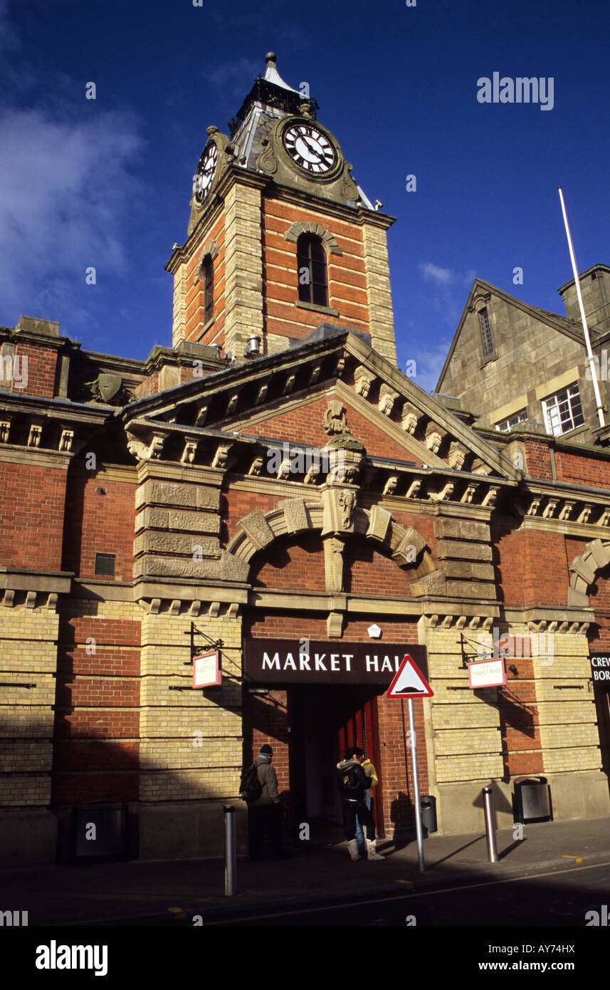 El Market Hall en Crewe Foto de stock