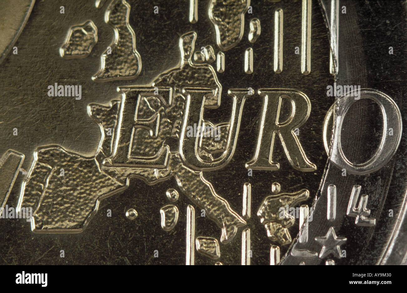 Muenze euro Foto de stock