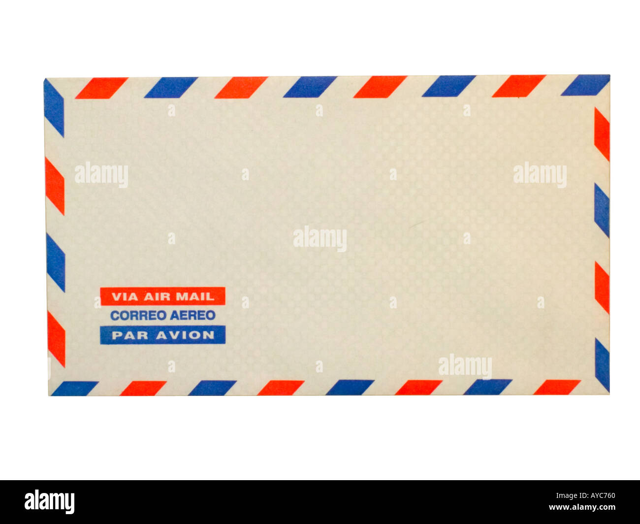 Airmail envelope Imágenes recortadas de stock - Alamy
