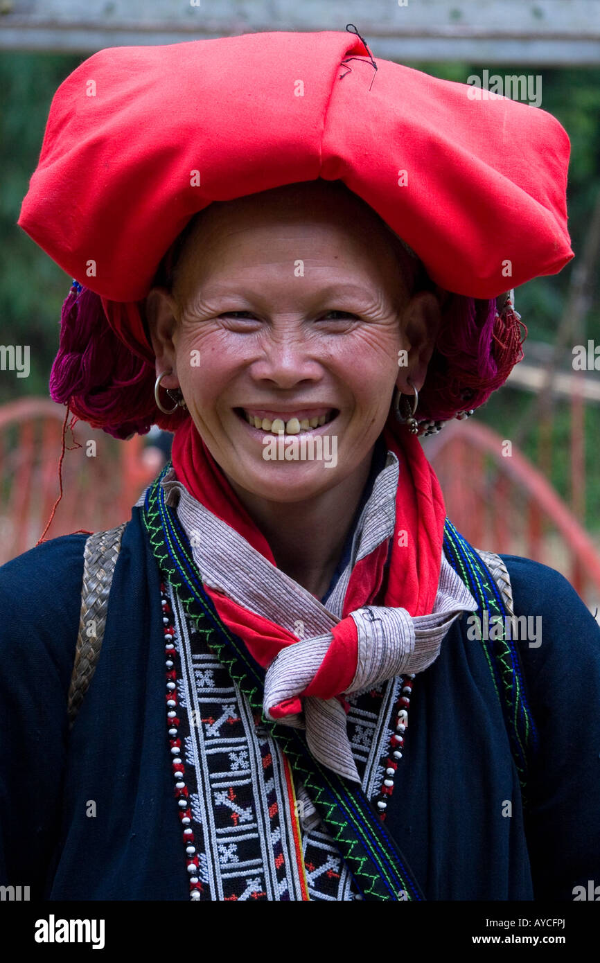 Anciana, SAPA, Vietnam Foto de stock