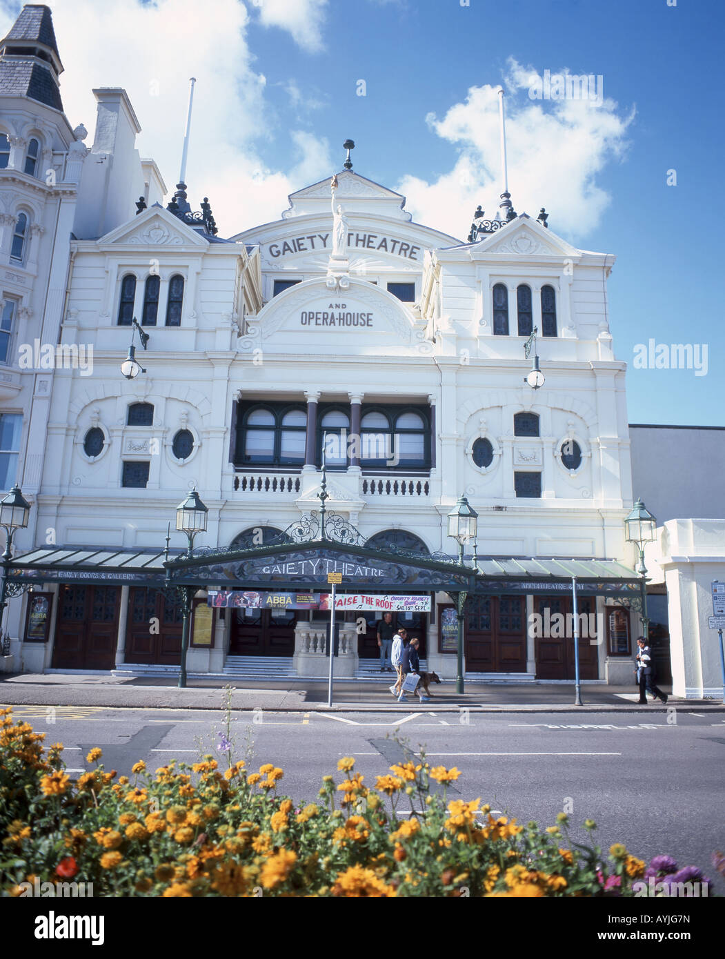 La fachada del Teatro Gaity, Harris Promenade, Douglas, Isla de Man Foto de stock