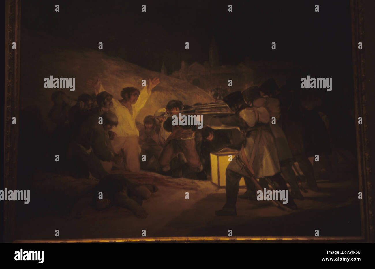 La Tercera de mayo de 1808 por Francisco José de Goya Madrid España Foto de stock