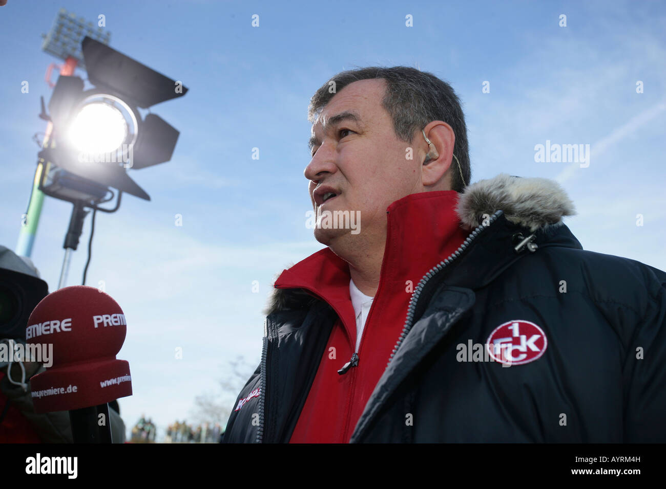 Entrenador de Fútbol Milán Sasic, 1.FC Kaiserslautern Foto de stock