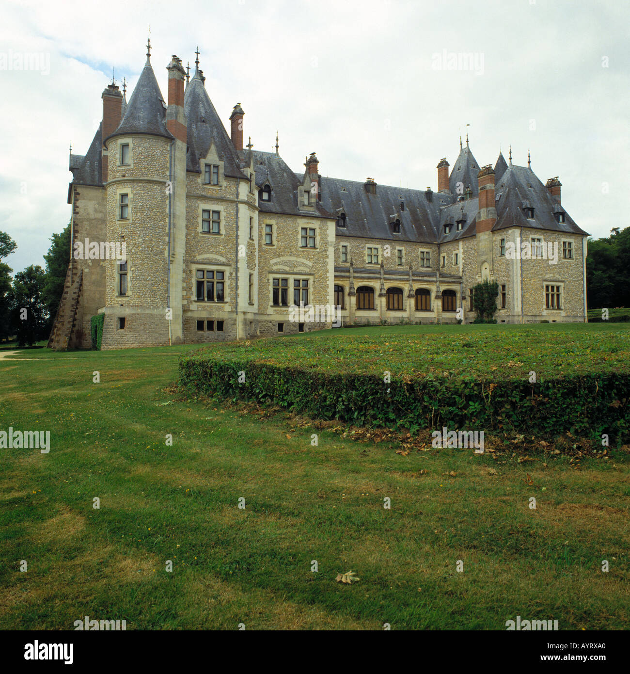 Schloss Verrerie im Loiretal, Aubigny-sur-Nere, Cher, Loire-Tal, Frankreich Foto de stock