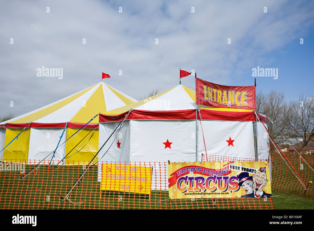 Carpa del circo. Sussex, Inglaterra Foto de stock
