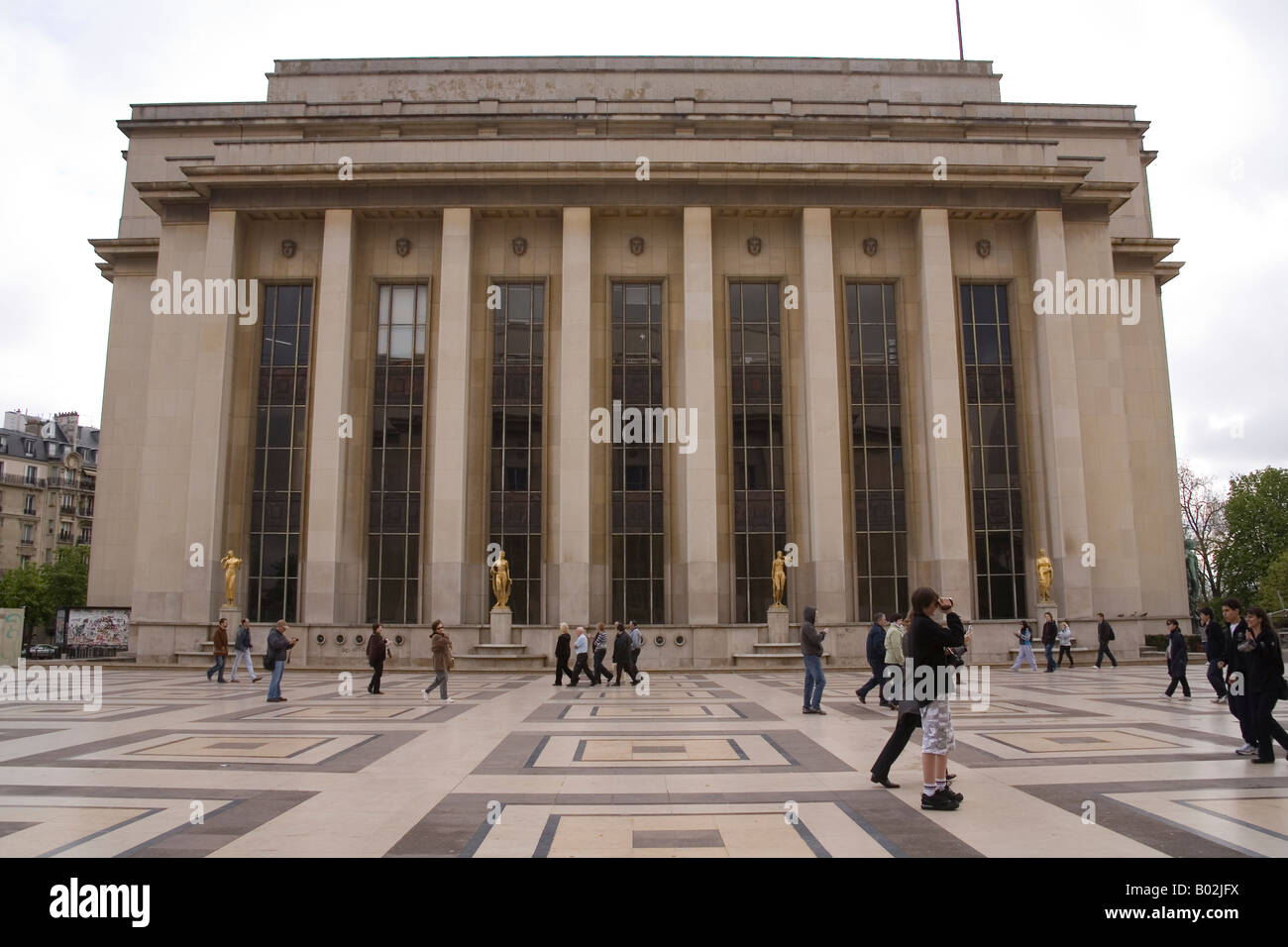 Palacio Chaillot, París, Francia. Foto de stock