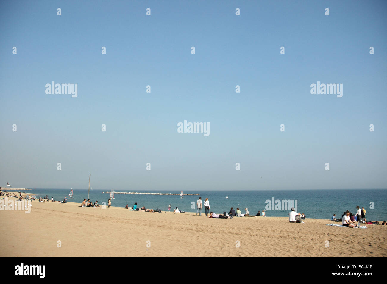 Sunny sunshiny sonnig Strand playa arenas strand Foto de stock