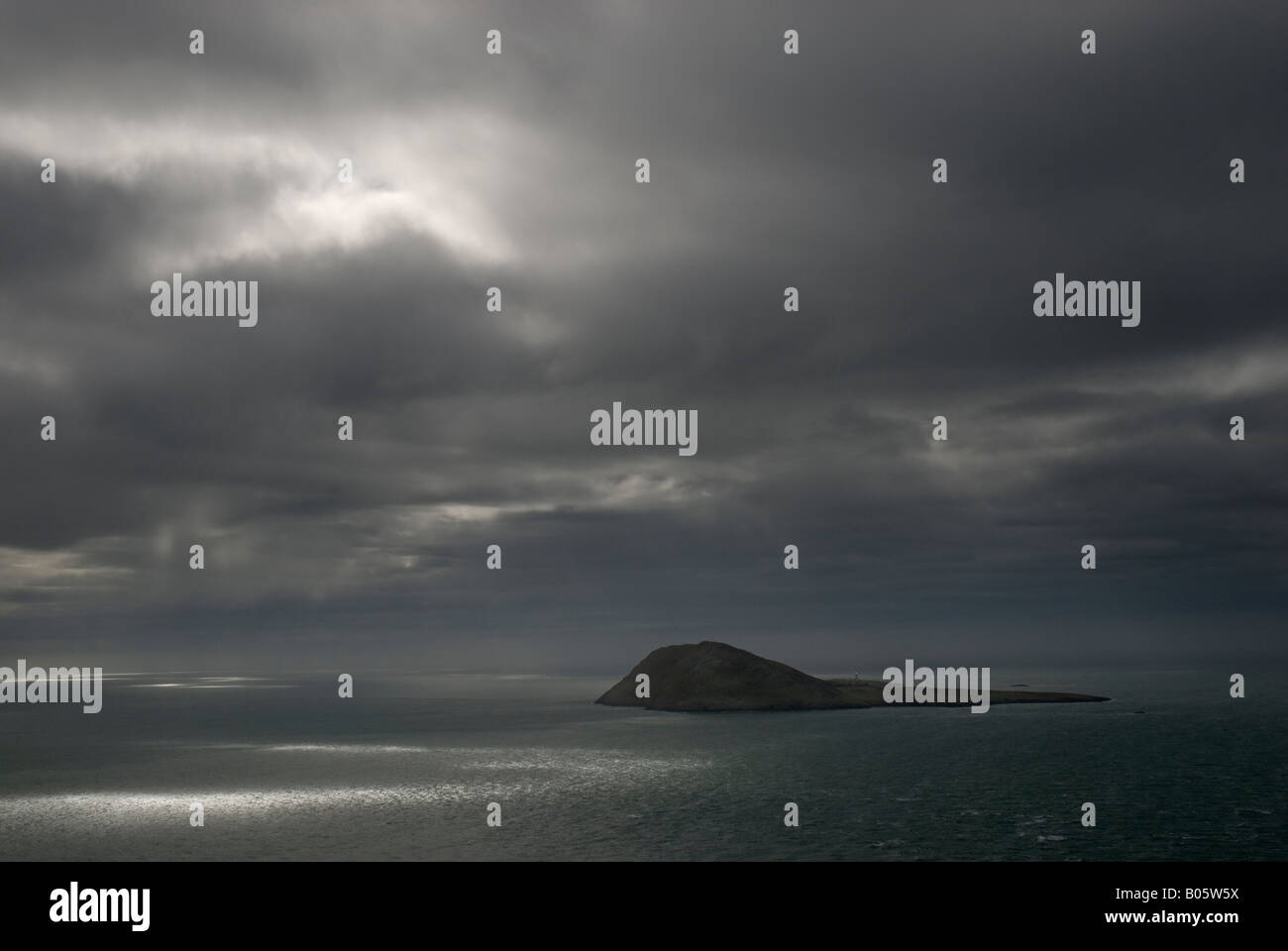 La Isla Bardsey LLeyn Peninsula Norte de Gales Foto de stock