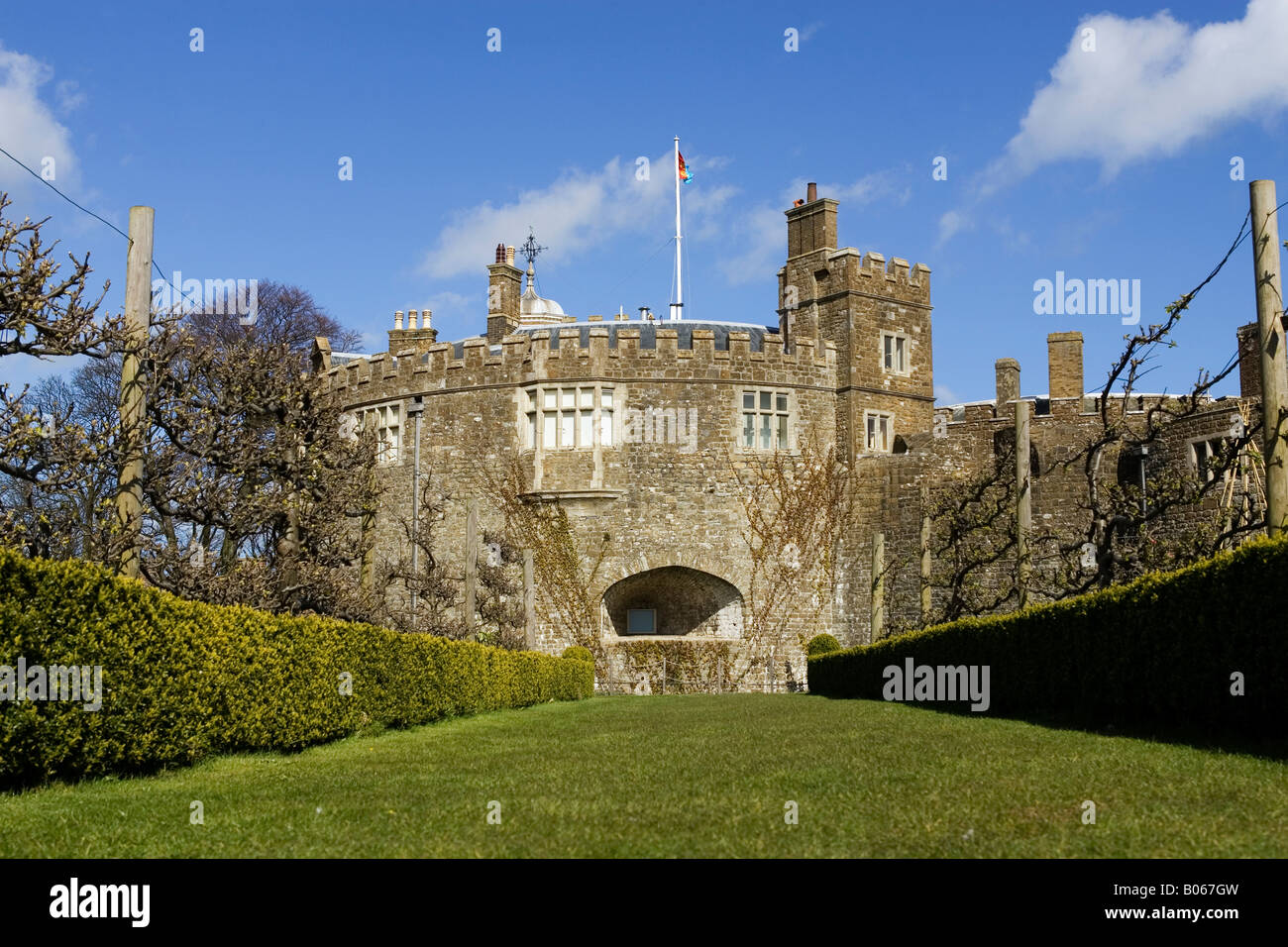 Walmer Castle, Kent - histórico Castillo y jardines Foto de stock