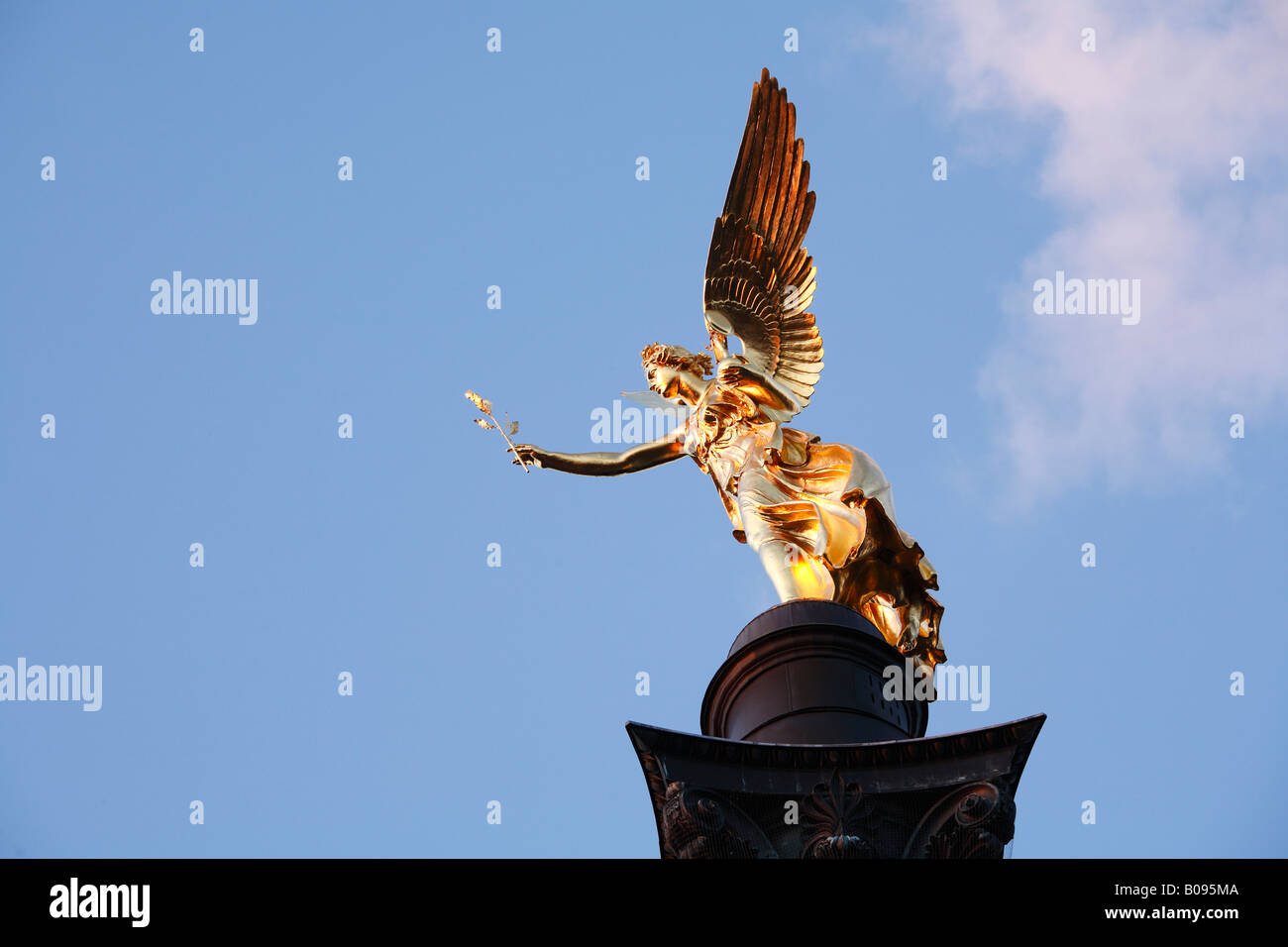 Friedensengel (ángel de la Libertad), Munich, Baviera, Alemania Foto de stock