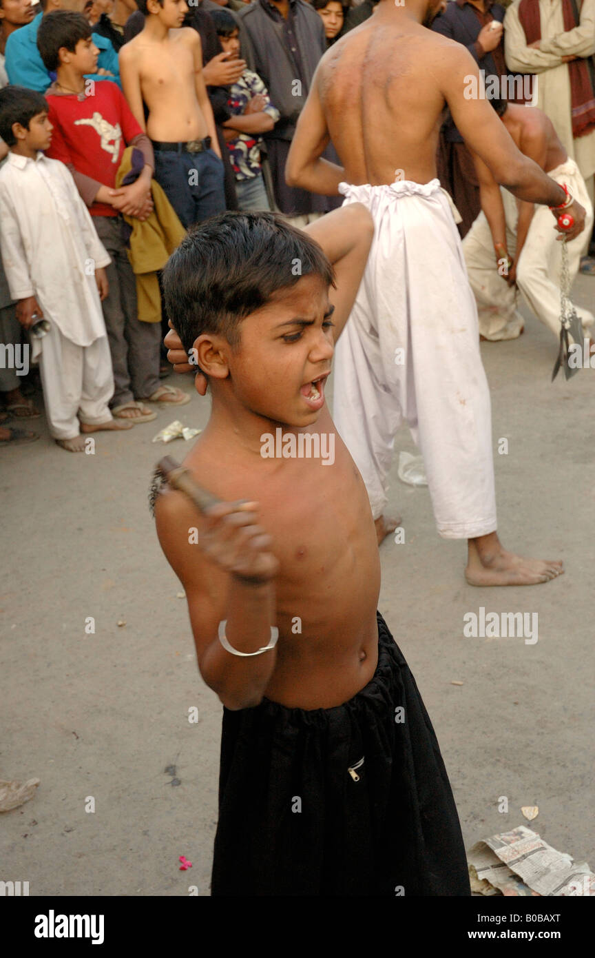 Celebración del día de Ashura. 10th Muharram. Lahore, Pakistán